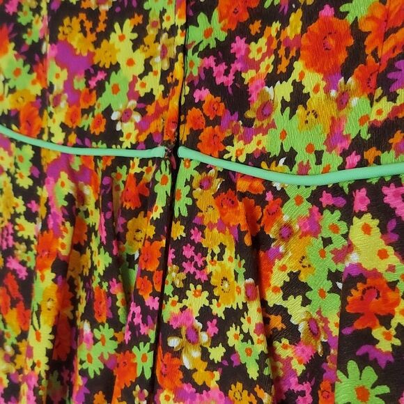 Neon Multi-Colored Sleeveless Dress - Picture 3 of 6